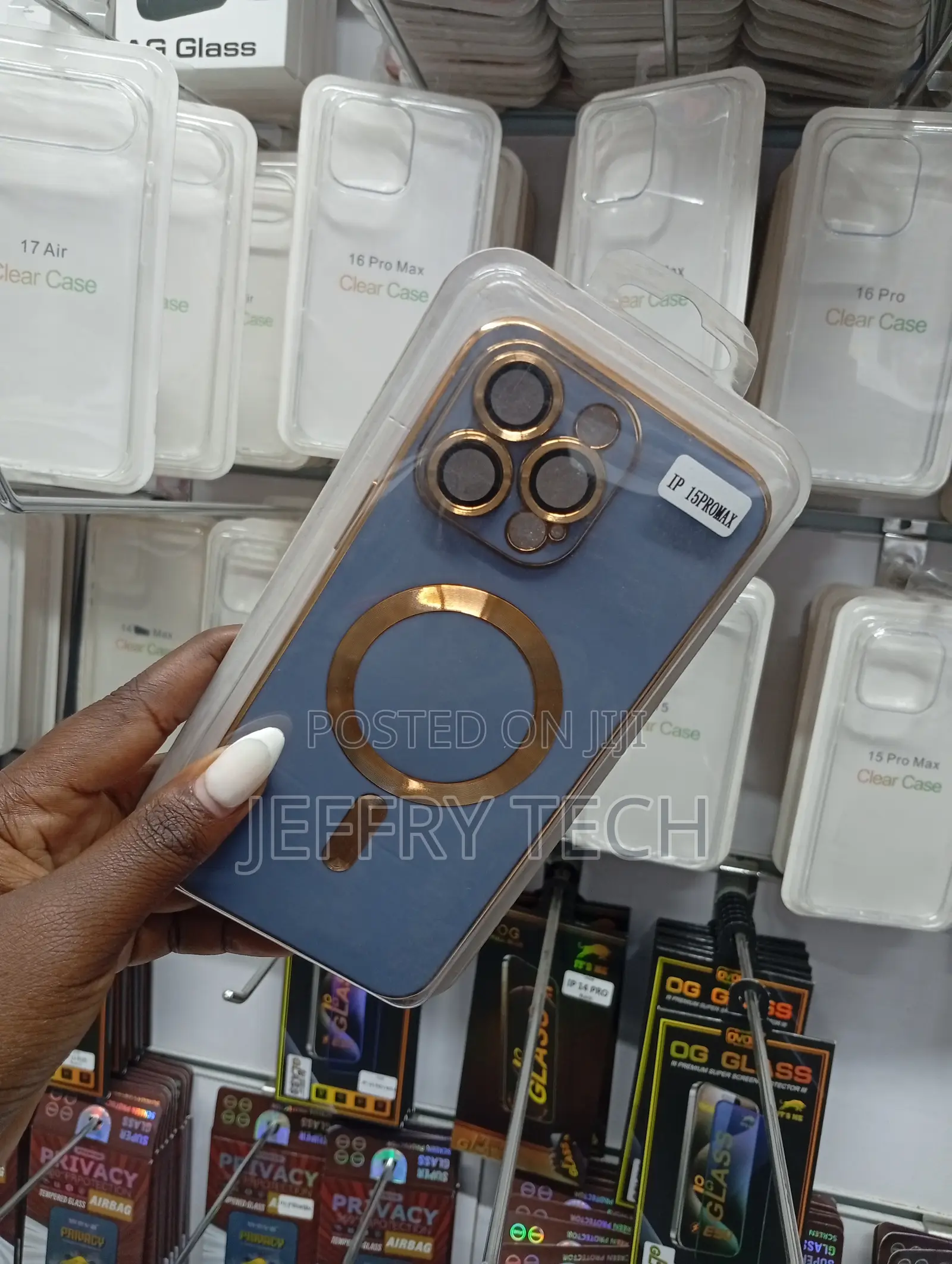 iPhone 15 Pro Max Plating-Edge Clear Case