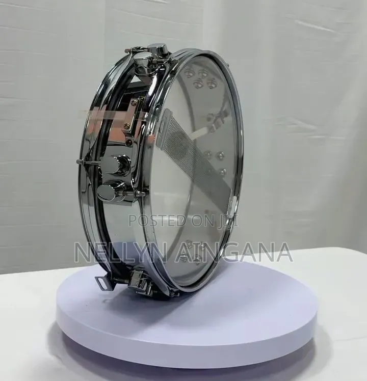 Slim Proffecianal Metal Snare Drum With Pressure Pitch Knob