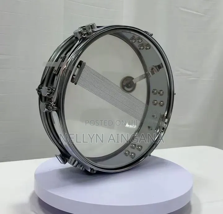 Slim Proffecianal Metal Snare Drum With Pressure Pitch Knob