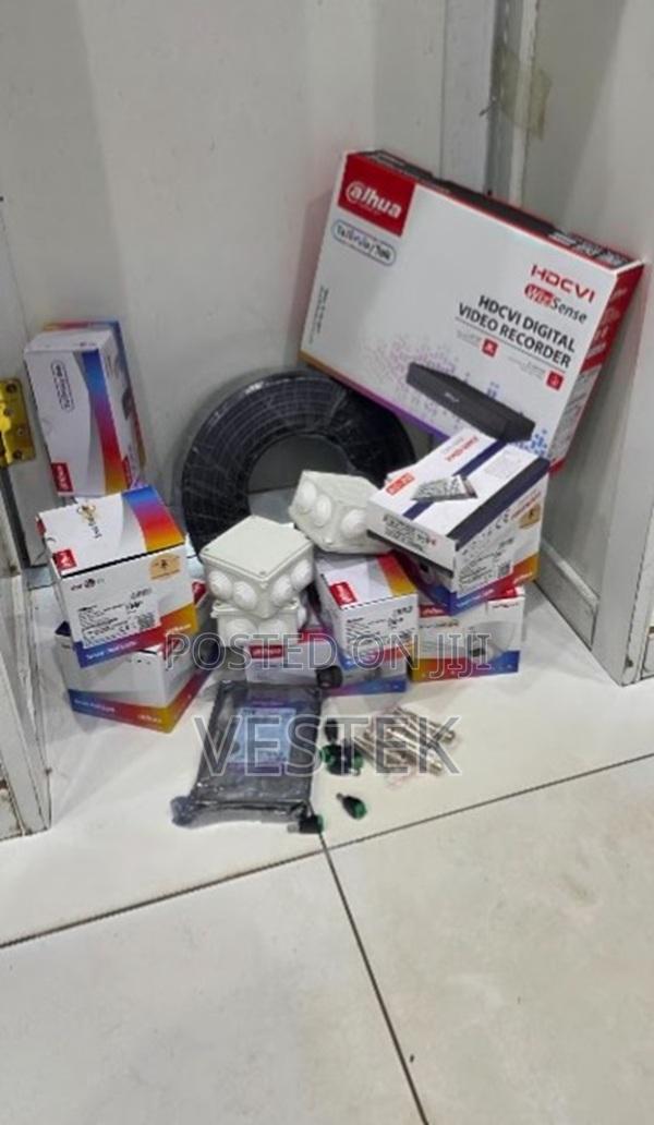 Eight Complete Dahua Cameras 8ch With 100m Cable Full Colored CCTV