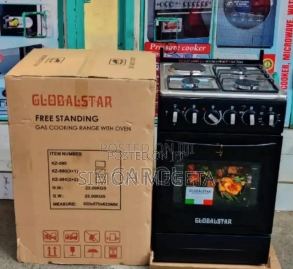 Colour Elite Silver Black Globalstar 60*60 3+1 Cooker
