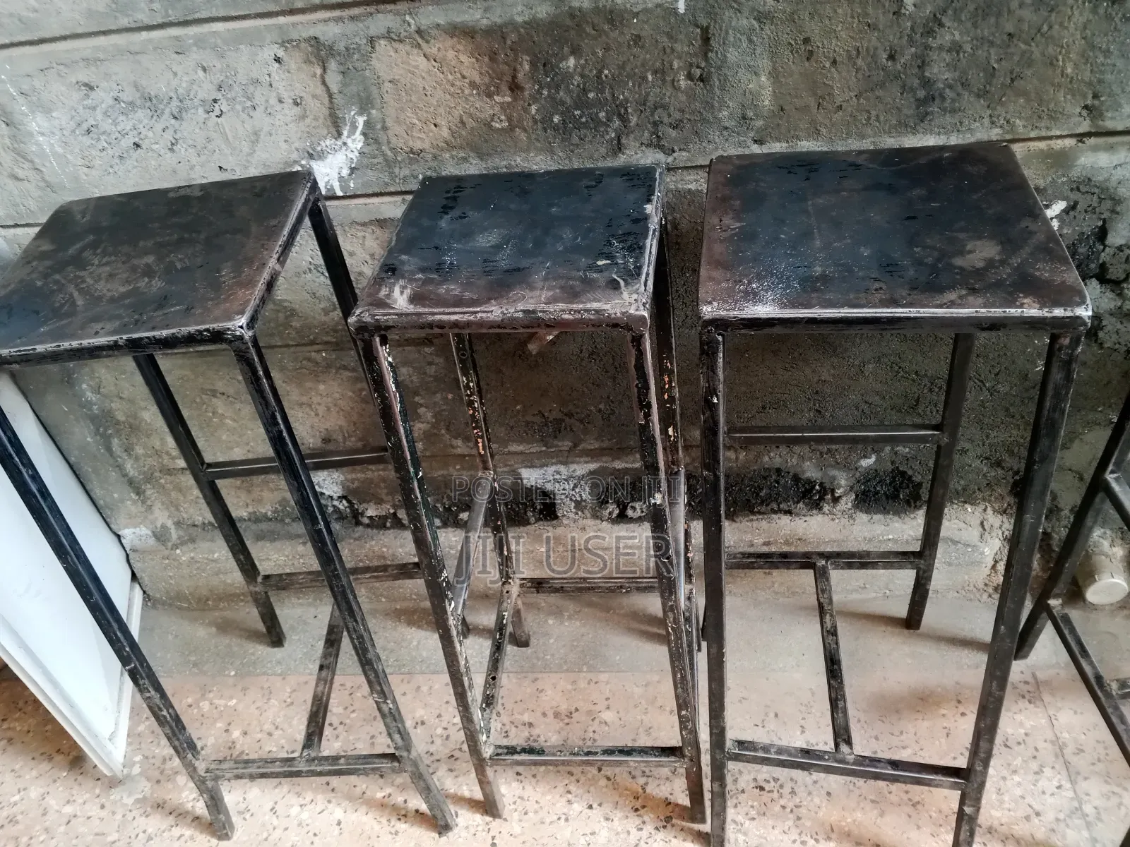 Metallic Bar Seats