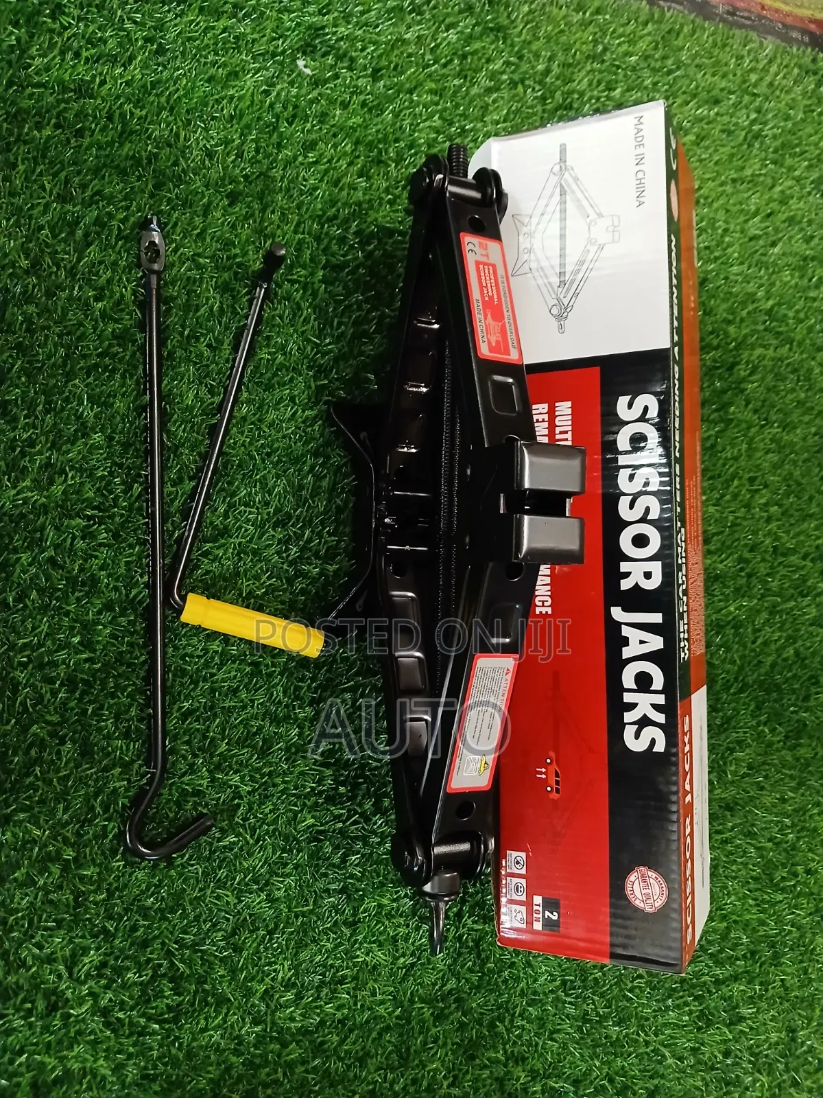 Portable Car 2 Ton Scissor Jack– Easy Tire Change Tool