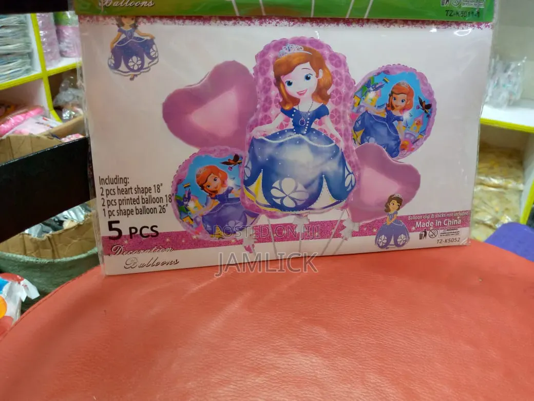 5pcs Cartoon Themed Decoration Balloon Set - Km