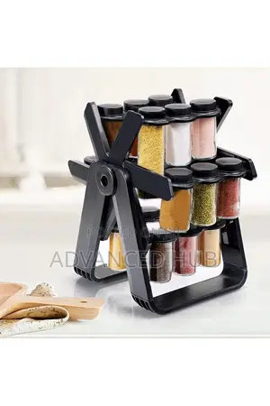 Windmill 18 Jar Rotating Spice Rack (18pc)