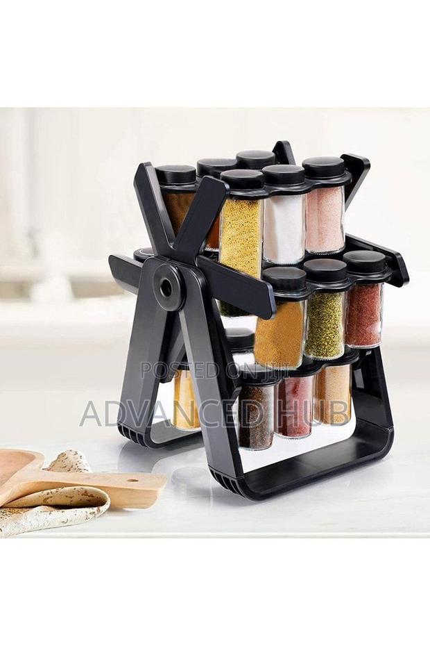 Windmill 18 Jar Rotating Spice Rack (18pc) - thumbnail 2