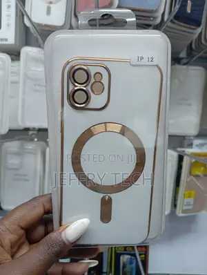 iPhone 12 Case With Electroplated Gold Accents