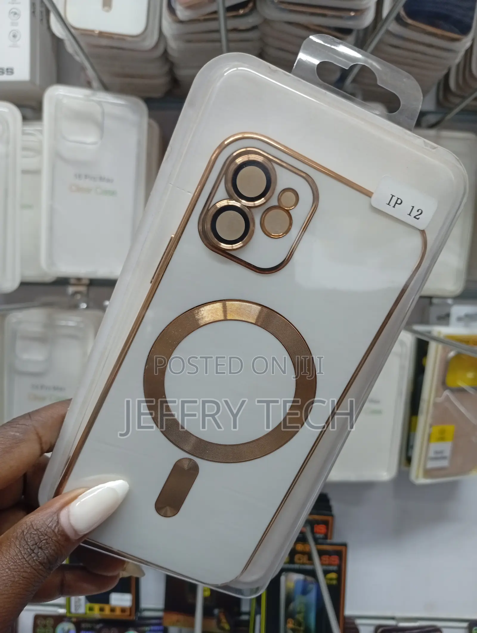 iPhone 12 Case With Electroplated Gold Accents
