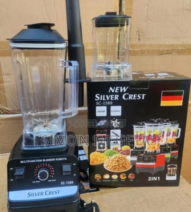 With Grinder Newly Silver Crest Commercial Blender - main view