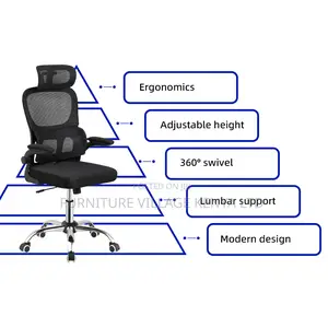 Modern Ergonomic Mesh Seat With Flip Arm's