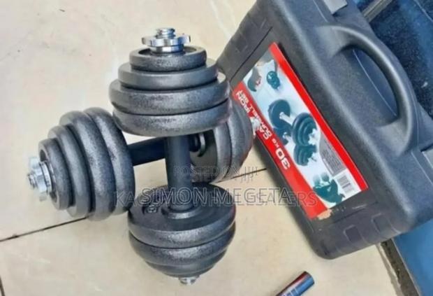Color Black Newly Restocked 30kgs Chrome Dumbells