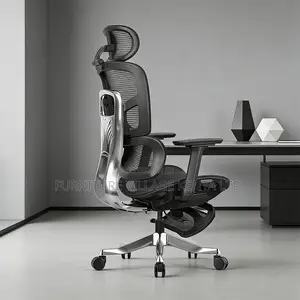 Office Swivel Orthopedic Mesh Seat With Footrest