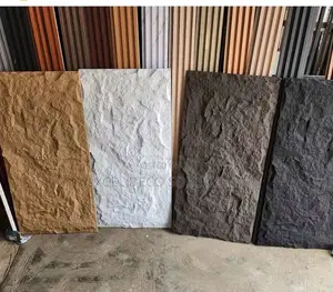 Pu Stone Panels for Luxury Tv Wall and Interior Wall Design Use