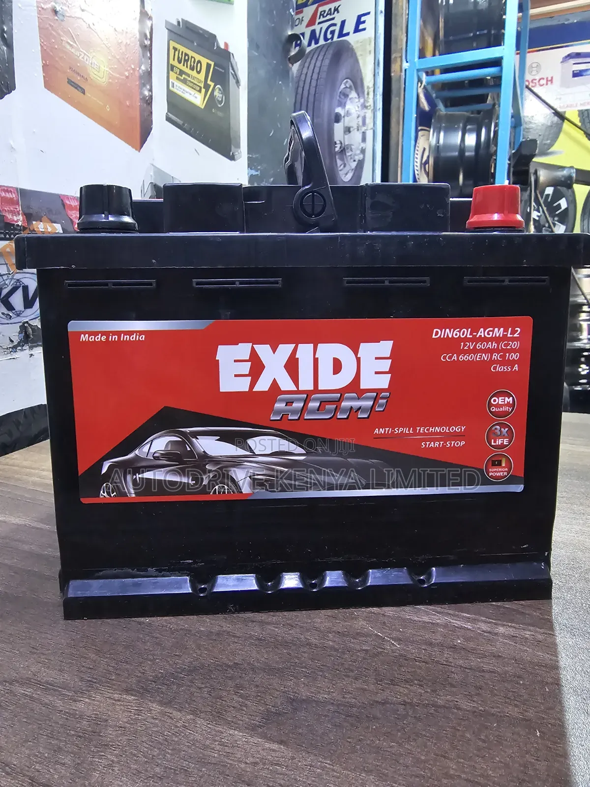Din60 Exide Agm Start-Stop Battery