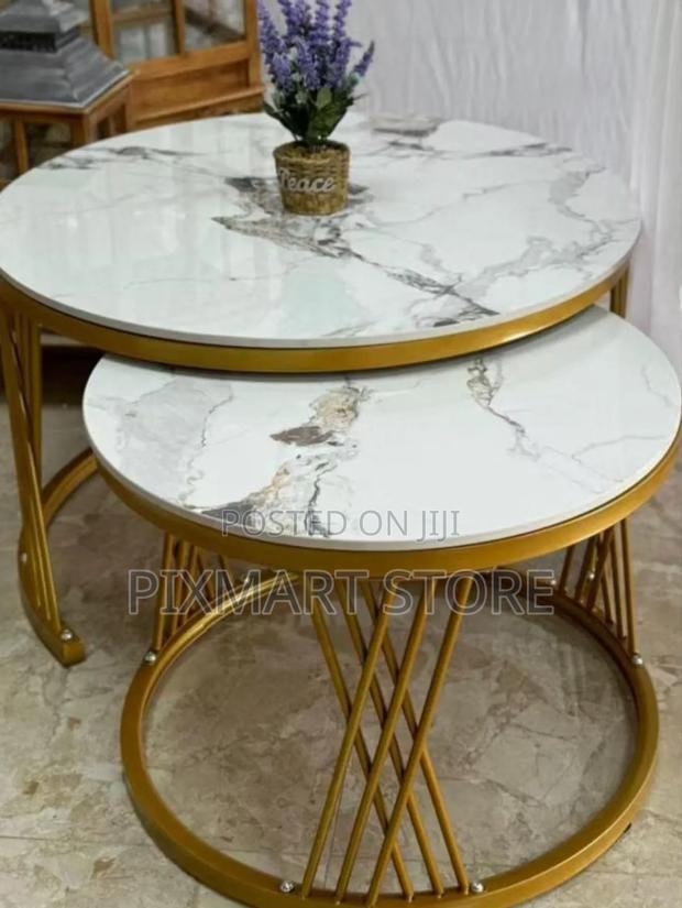 Modern Luxury Marble 2-in-1 Nesting Coffee Tables