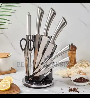 9 Pc Unique Knife Set Stainless