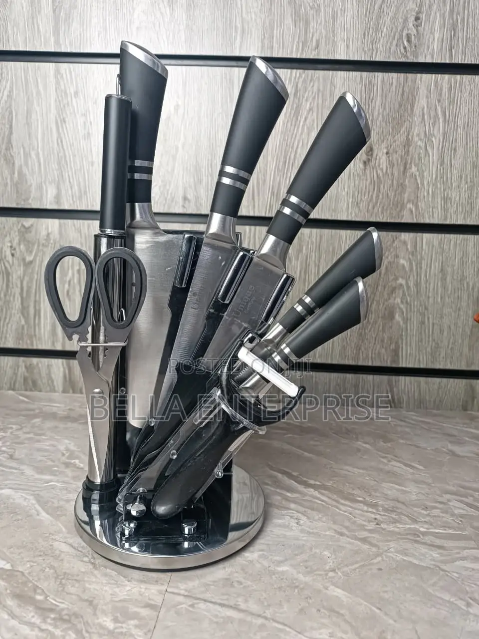 9 Pc Unique Knife Set Stainless