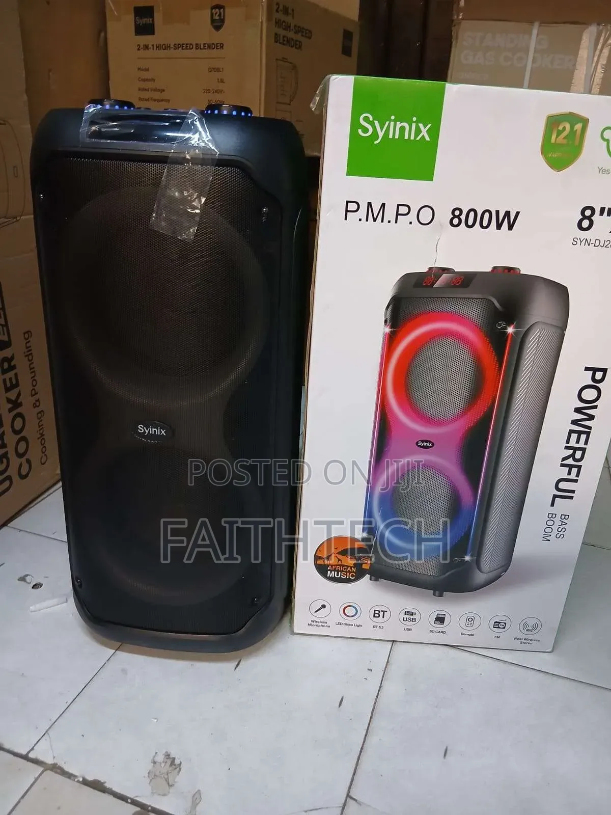 Syinix Powerful Bass Boom
Syndj280twd
<>Wireless Microphone