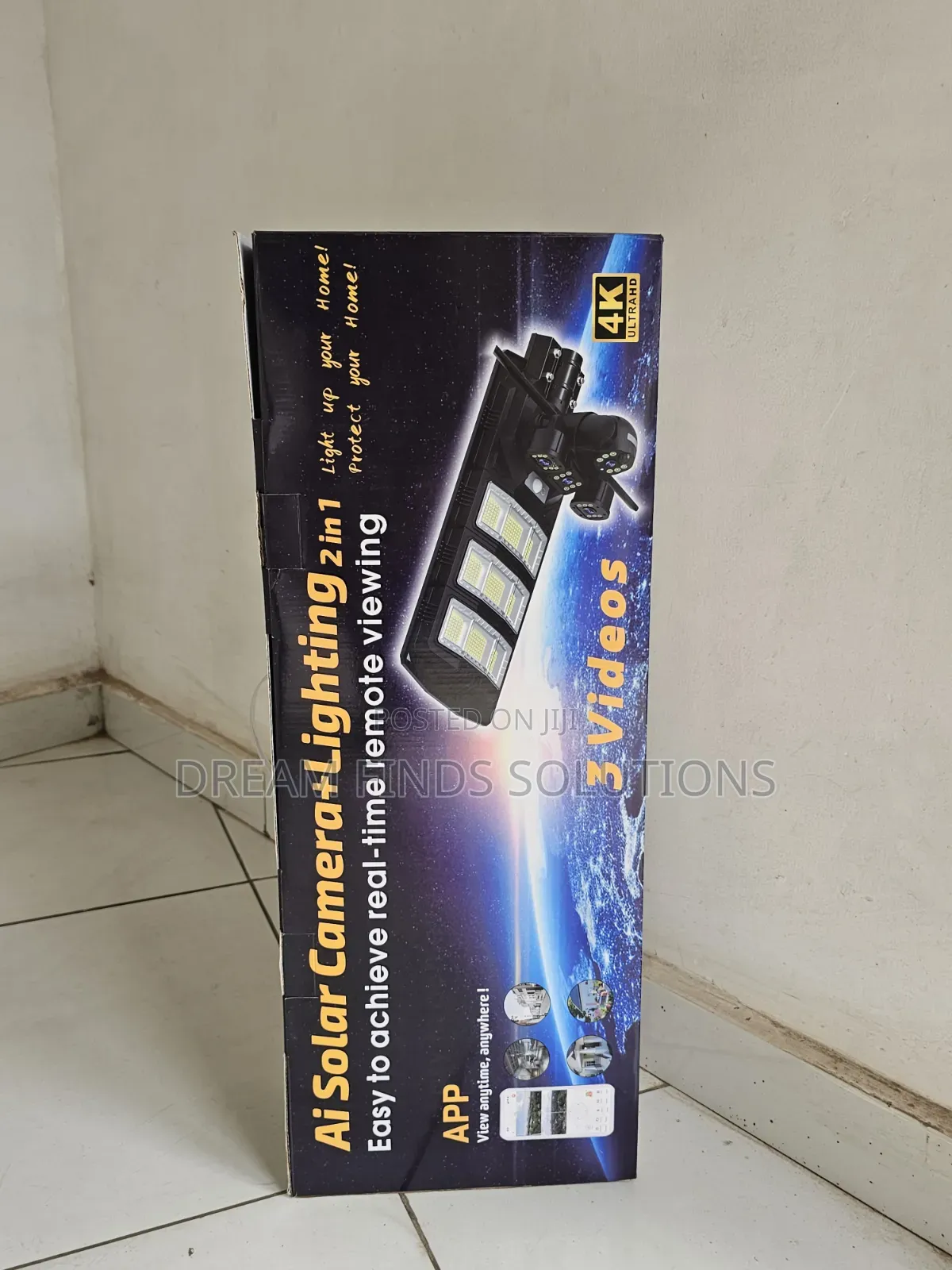 Solar Floodlight + 3600 CCTV Camera