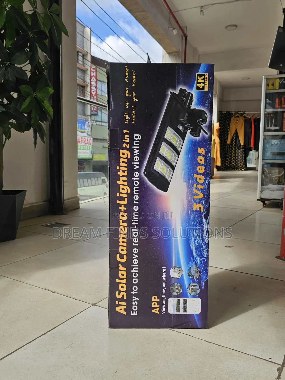 Solar Flood Light With CCTV Camera