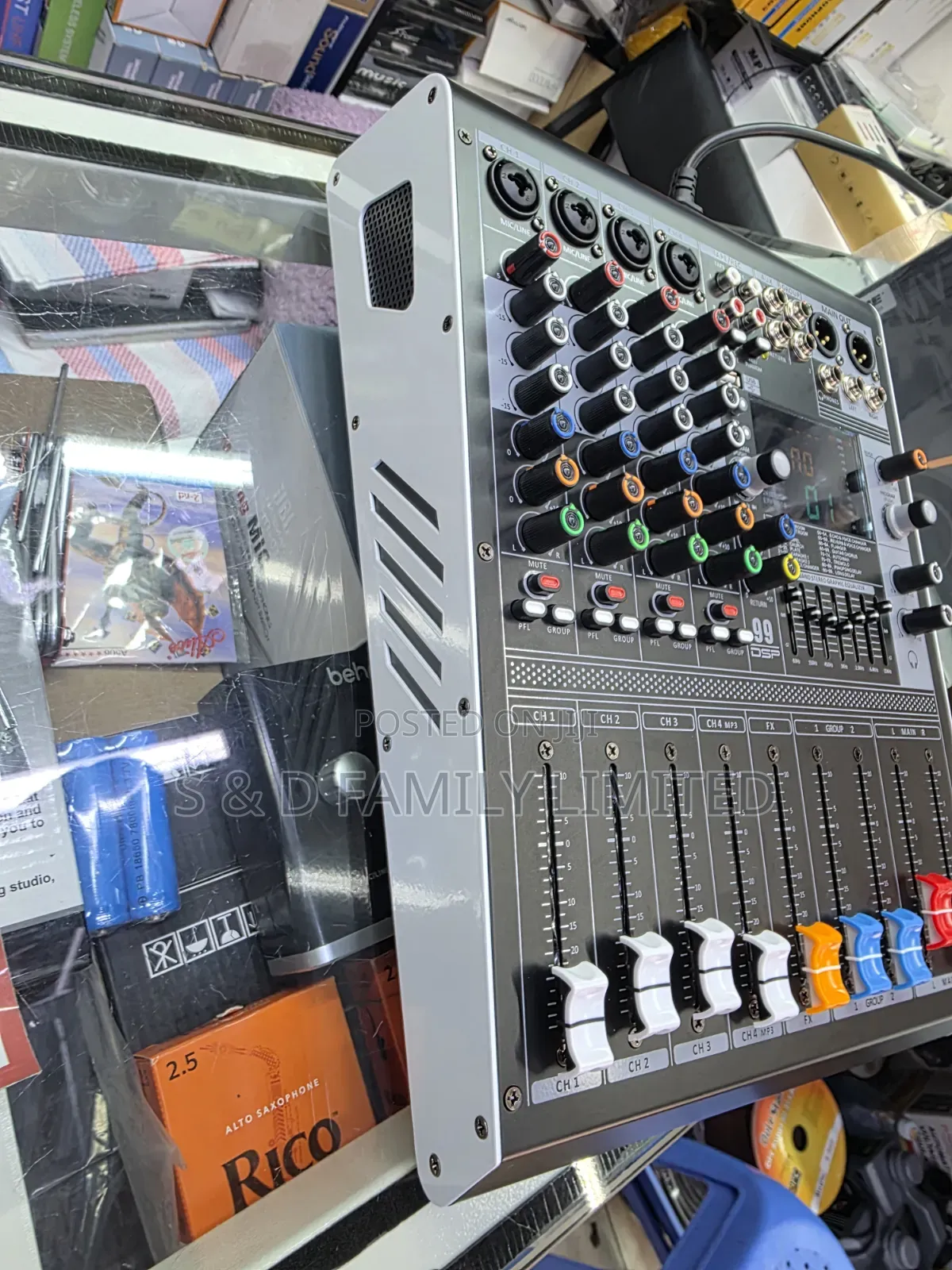 4 Channels Mixer Soundcard With DSP