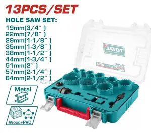 Tacsh0132b Total Bi-Metal Hole Saw Set 13pcs