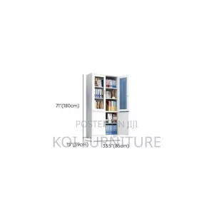 Office Cabinet; Two Doors Filing Executive Cabinet With Glass View