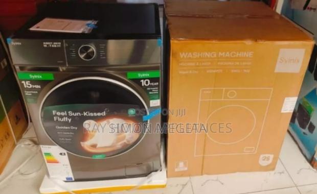 Washing and Spinning Syinix 10kgs Washing Machine Front Load