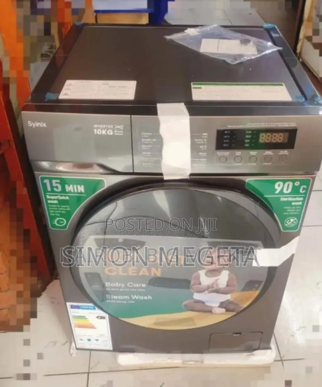 Newly Restocked Syinix 10kgs Washing Machine Front Load