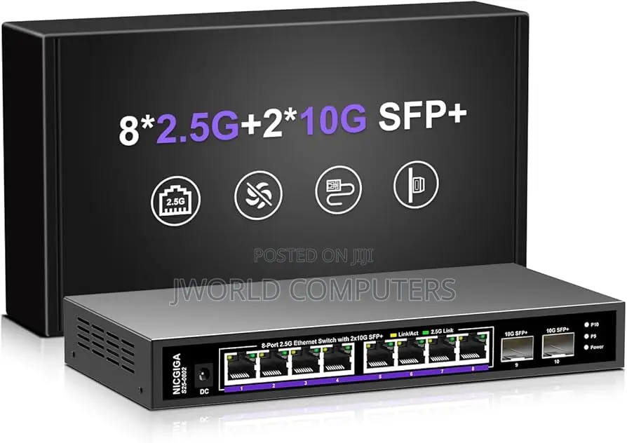 10*Ge Ports, 2* 1 Oge Sfp+ Ports, Built-in 256 License