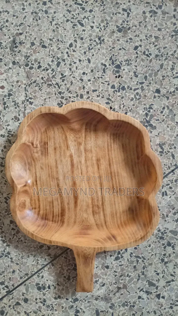 Wooden Partition Platter / Hand Crafted Partition Wood Plate