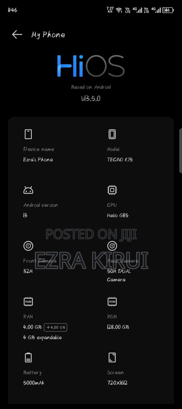 Tecno Spark 20 128 GB Blue - thumbnail 2