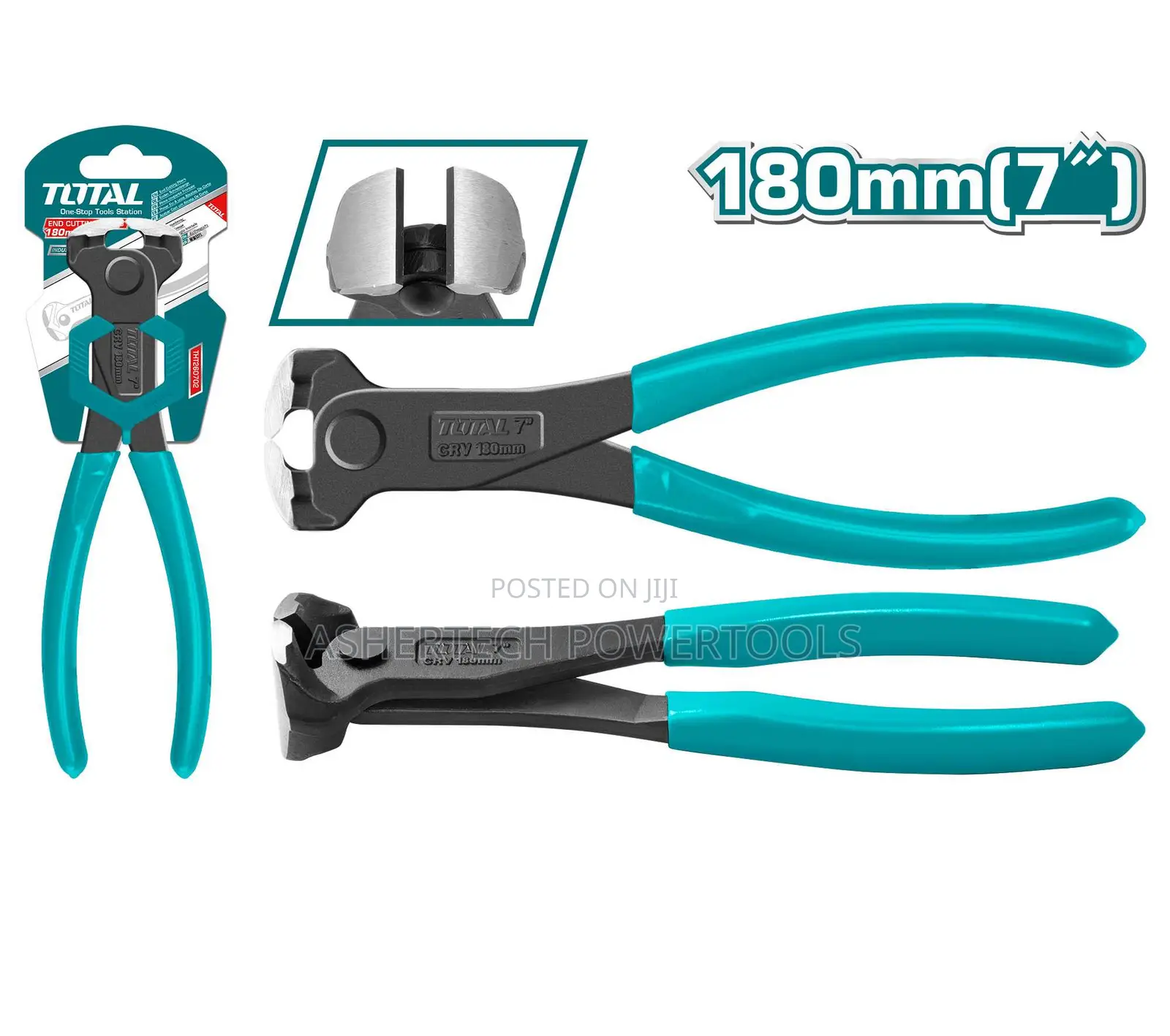 Tht260702 Total End Cutting Pliers "Size:7""/180mm