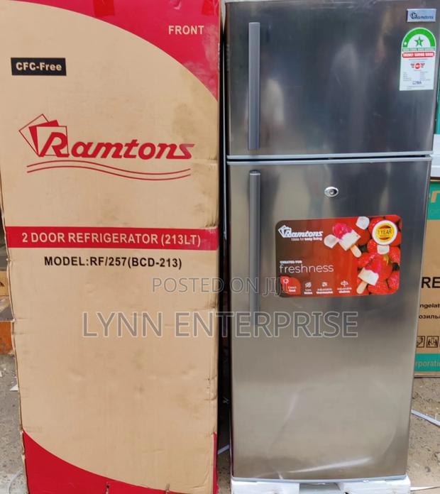 *Ramtons Double Door Fridge 213litres