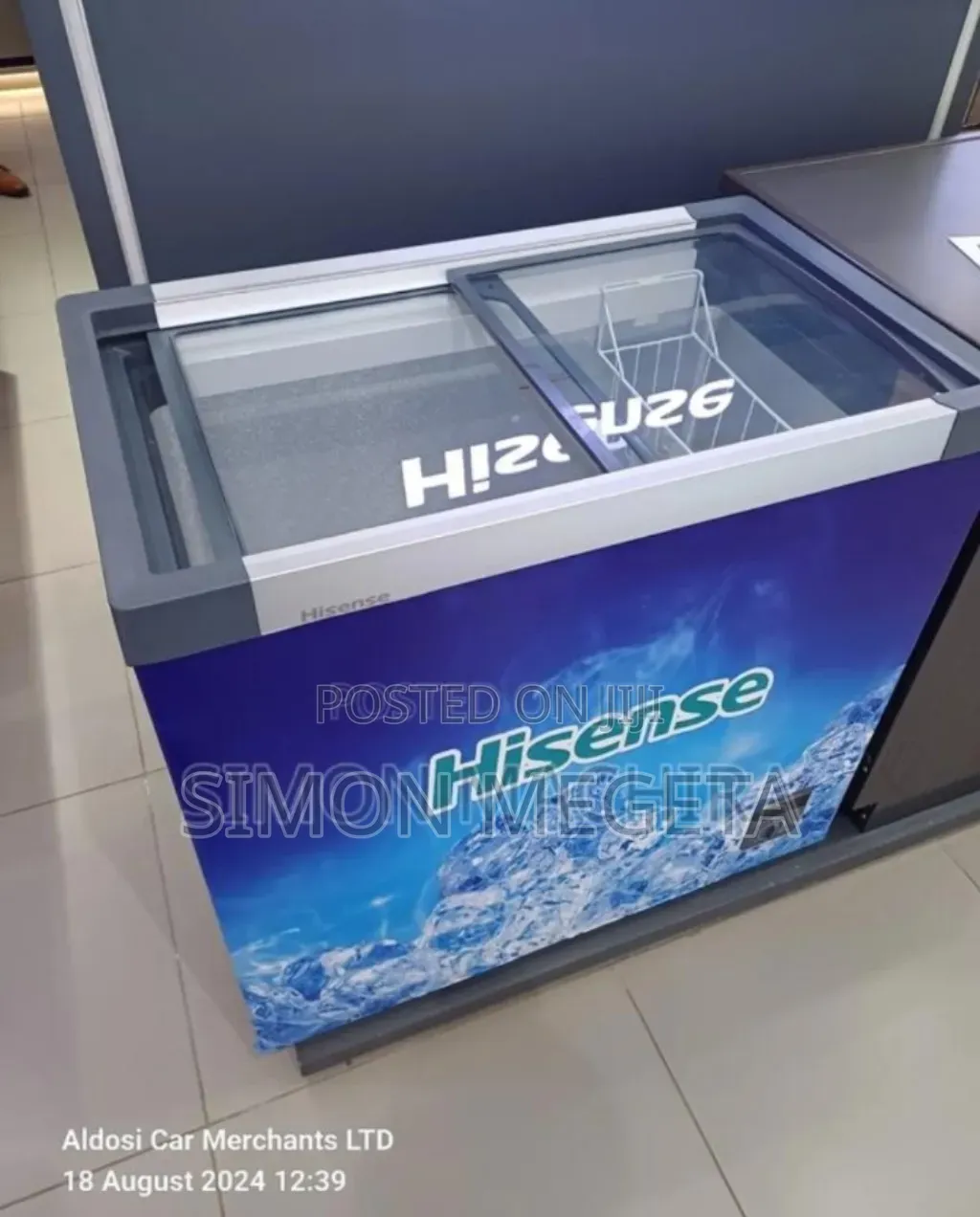 Blue Color Hisense 198l Freezer