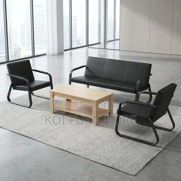 Office Sofa; Five Seaters Executive Accomodative Office Leather Sofa - thumbnail 4