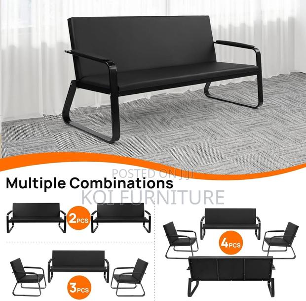 Office Sofa; Five Seaters Executive Accomodative Office Leather Sofa - thumbnail 5