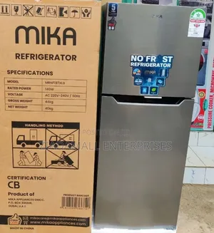 Mika Refrigerator Double Door 197 Litres Compact Design, Maximum