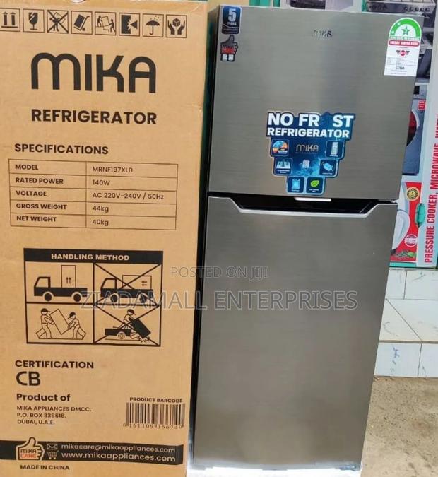 Mika Refrigerator Double Door 197 Litres Compact Design, Maximum