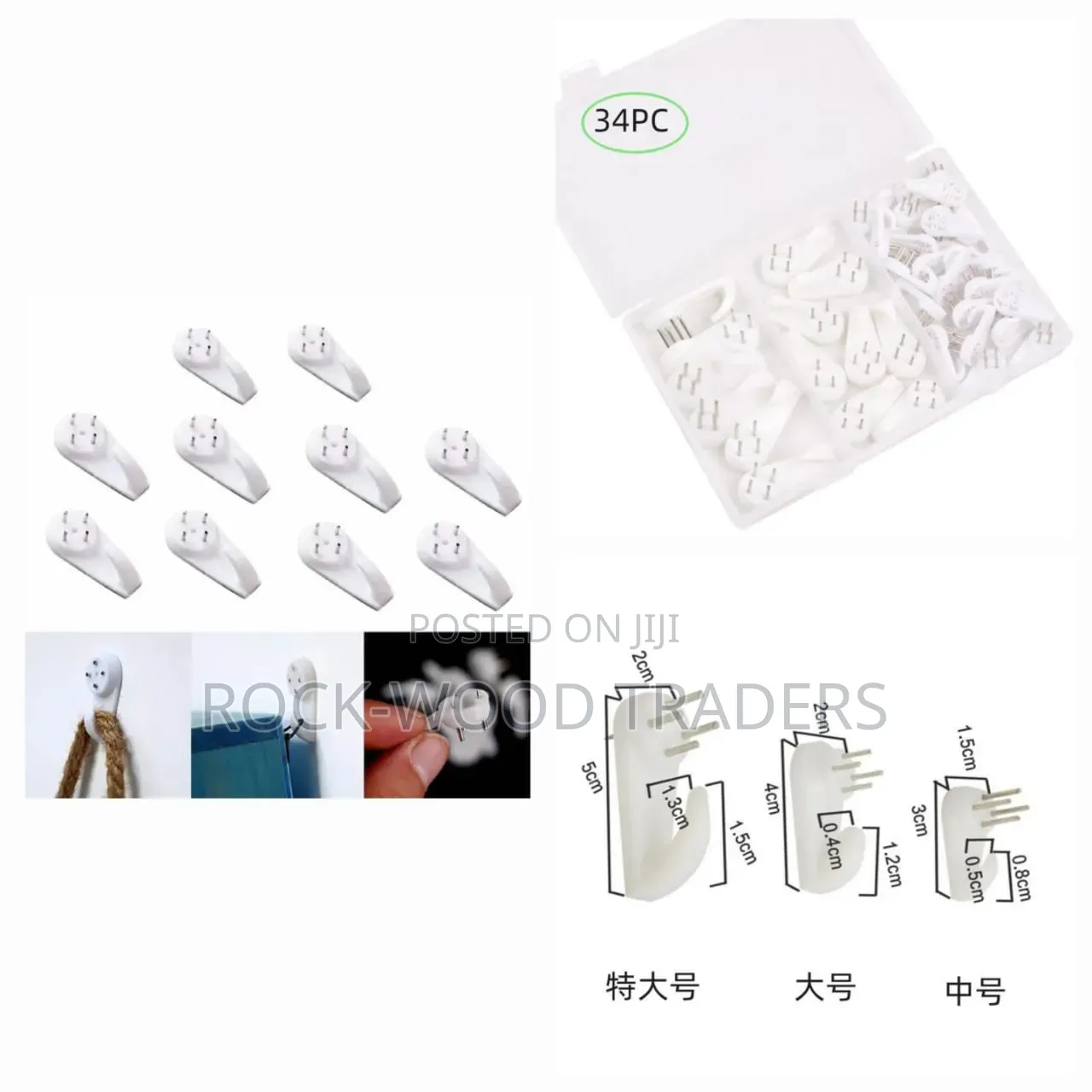 Hooks 34pcs