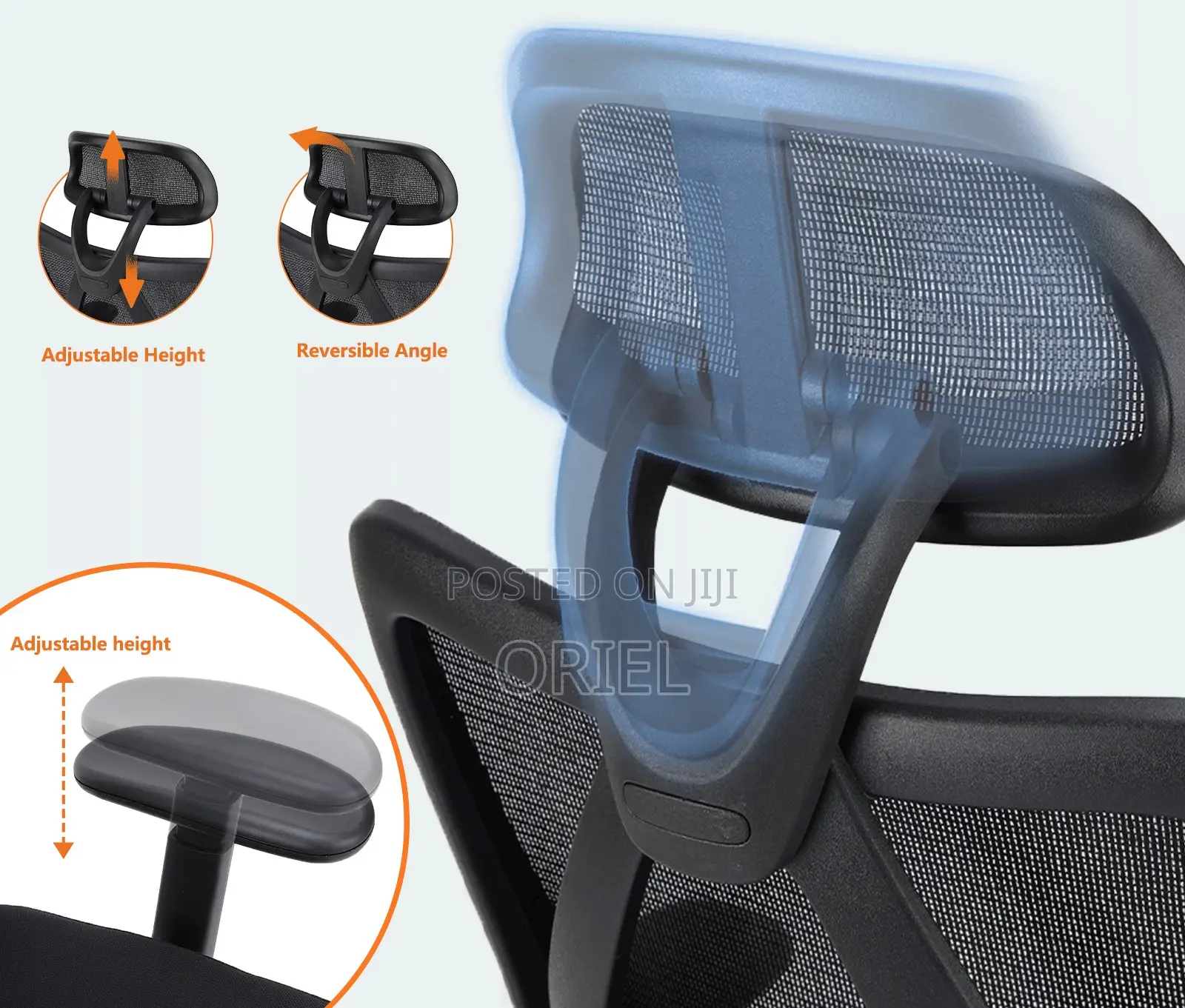 Executive Chair : Modern Executive Mesh Office Chair With Headrest