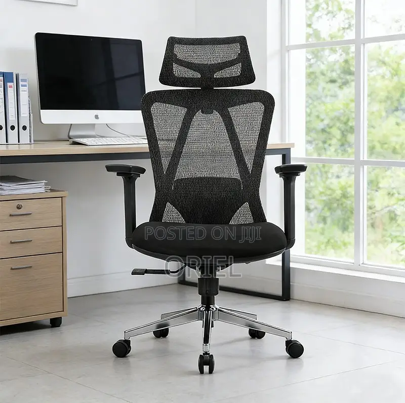 Executive Chair : Modern Executive Mesh Office Chair With Headrest
