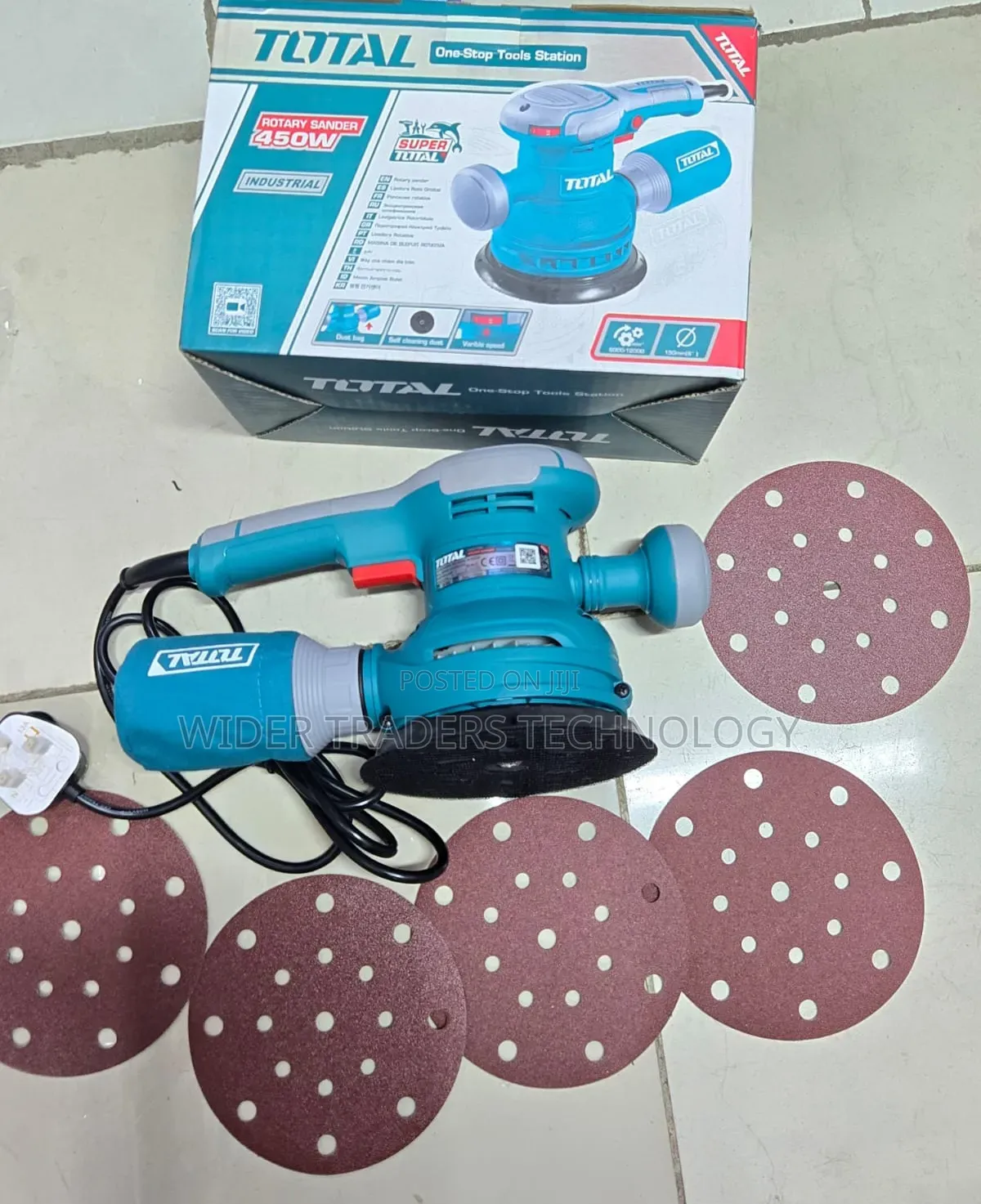 450w Total Rotary Sander 
5pcs Sander Paper