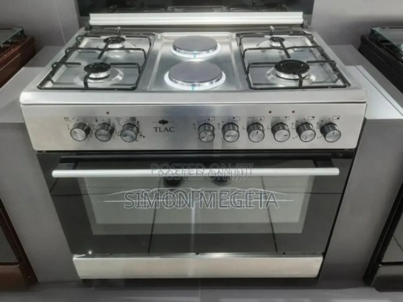 With 2electric Plates 60*90 Tlac 4+2 Standing Cooker