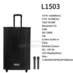 Rechargeable Trolley Speaker L1503