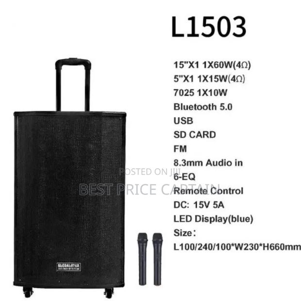 Rechargeable Trolley Speaker L1503