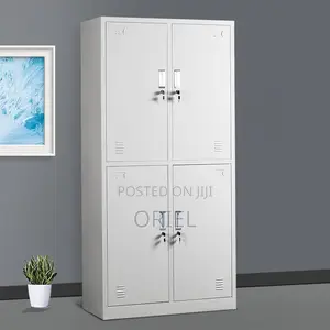 Office Cabinet : 4-Door Vertical Steel Office Storage Locker