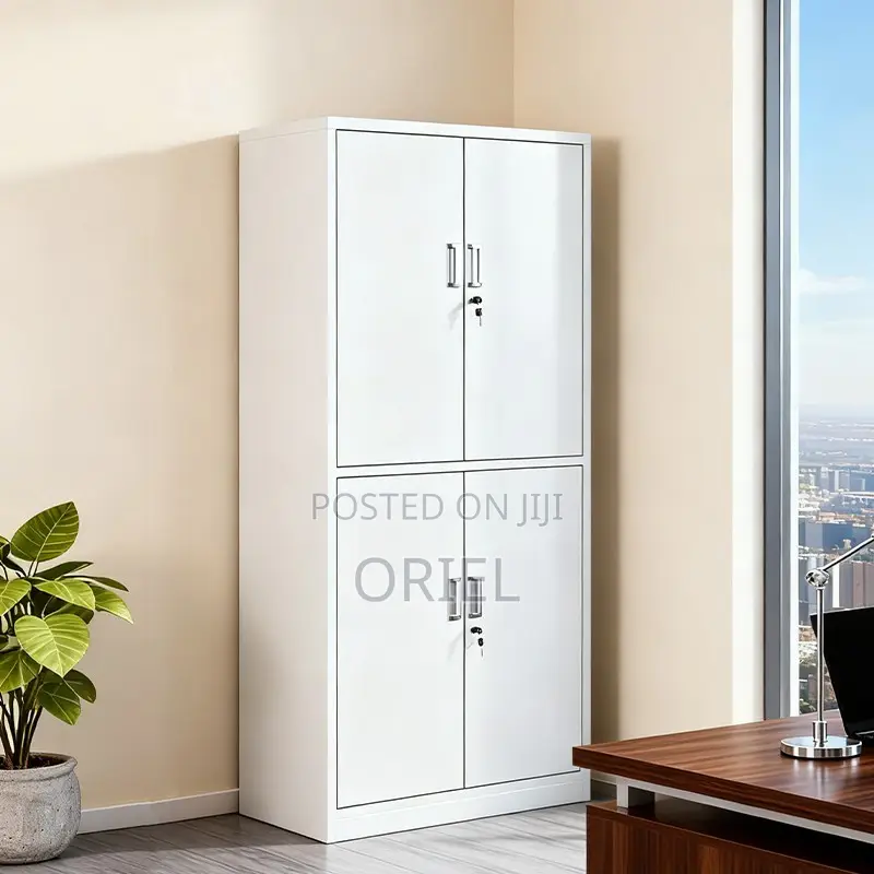 Office Cabinet : 4-Door Vertical Steel Office Storage Locker