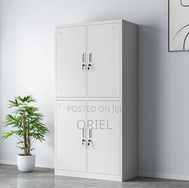 Office Cabinet : 4-Door Vertical Steel Office Storage Locker - thumbnail 7
