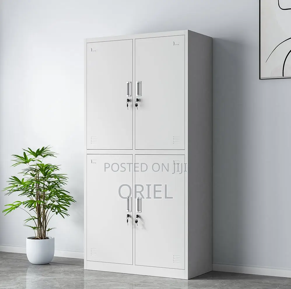 Office Cabinet : 4-Door Vertical Steel Office Storage Locker
